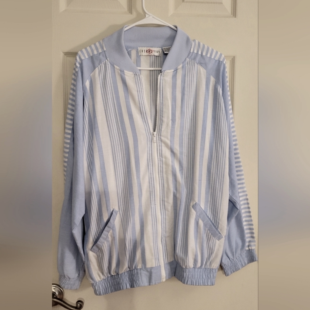 VTG 80s/90s Casual Bay brand Poly/Cotton JoggerJacket Sz.L